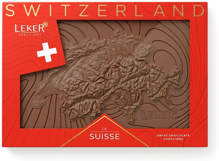 L’étui rouge de La Suisse, la pièce au lait visible par la fenêtre